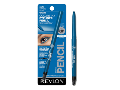 Revlon Colorstay Pencil Waterproof Eyeliner, 205 Sapphire, 0.01 oz/0.28 g