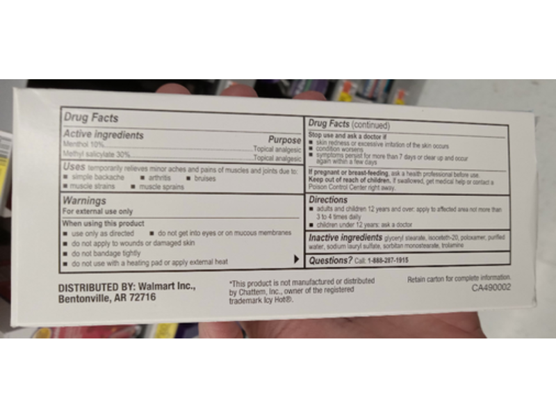 Equate Cool & Heat Pain Revealing Cream, 3 oz/85 g, Pack Of 2