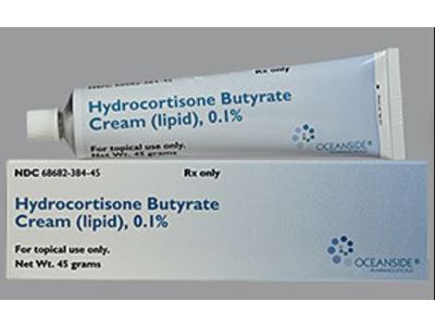 Hydrocortisone Butyrate Cream (lipid), 0.1%, 45 g, Oceanside Pharmaceuticals (RX)