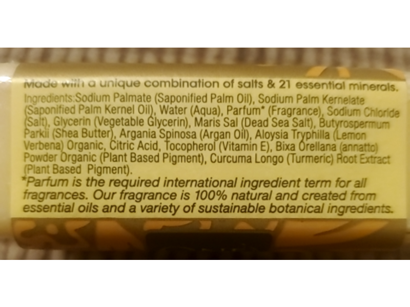 One With Nature Dead Sea Mineral Soap, Lemon Sage, 4 oz/100 g, Pack Of 3