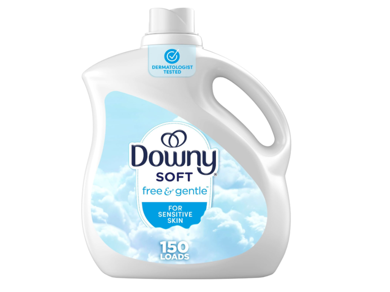 Downy Ultra Liquid Fabric Softener, Free & Gentle, 150 Loads, 111 fl oz/3.29 L