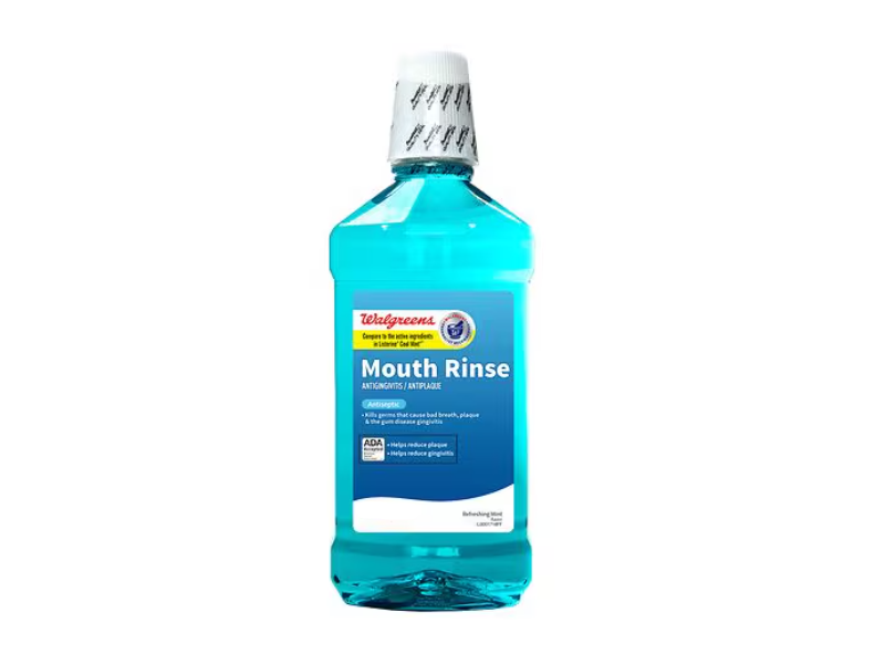 Walgreens Antiseptic Mouth Rinse, Refreshing Mint, 16.9 fl oz/500 mL