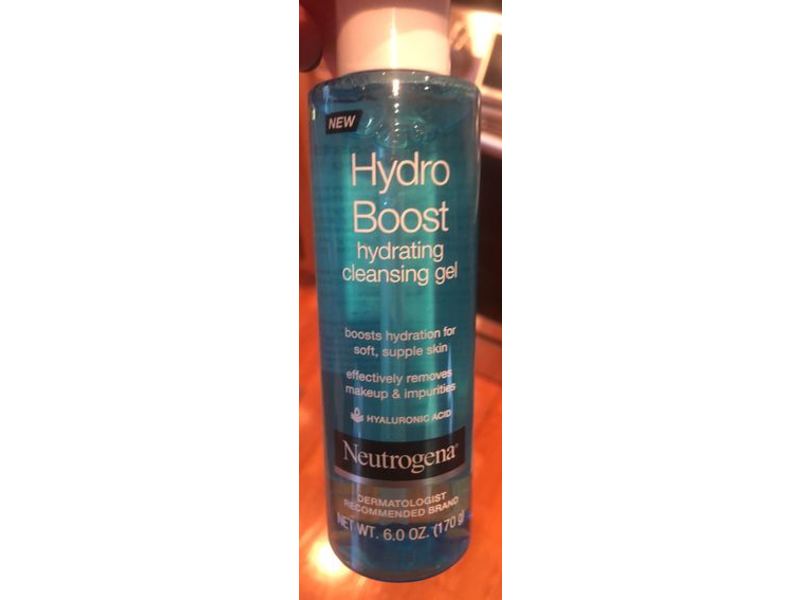 Neutrogena Hydro Boost Hydrating Cleansing Gel, Hyaluronic Acid, 6 oz/170 g