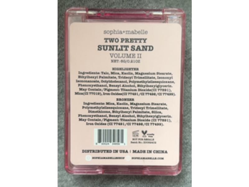 Sophia + Mabelle Two Pretty Highlighter + Bronzer Duo, Sunlit Sand Volume II, 0.21 oz/6 g
