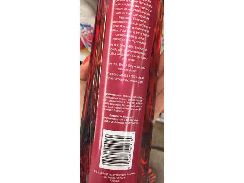 Neutrogena Rainbath Rejuvenating Shower Gel, Pomegranate, 16 fl oz/473 mL