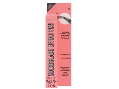Lacura Microblade Effect Brow Pen, Dark Brown, 0.04 fl oz/1.2 mL