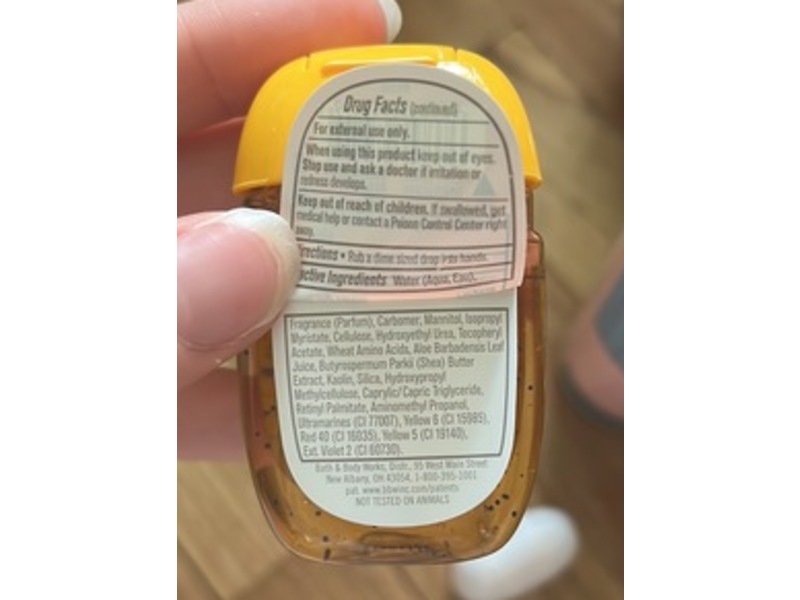 Bath & Body Works Anti Bacterial Hand Gel, Sunlit Palm Trees, 1 f l oz/29 mL