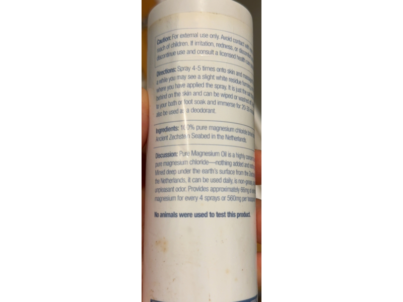 Life-Flo Optimal Health Pure Magnesium Oil, 8 fl oz/237 mL