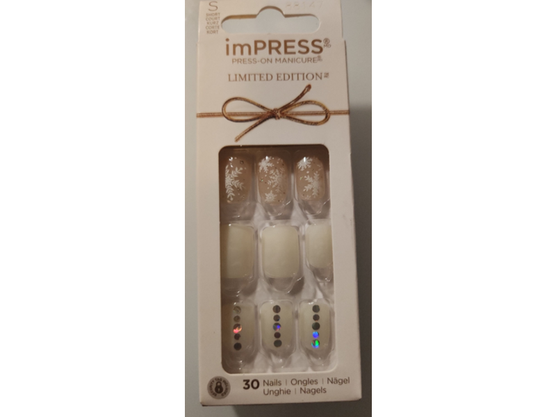 Impress Limited Edition Press-On Nails, Winterful Life, 30 Count