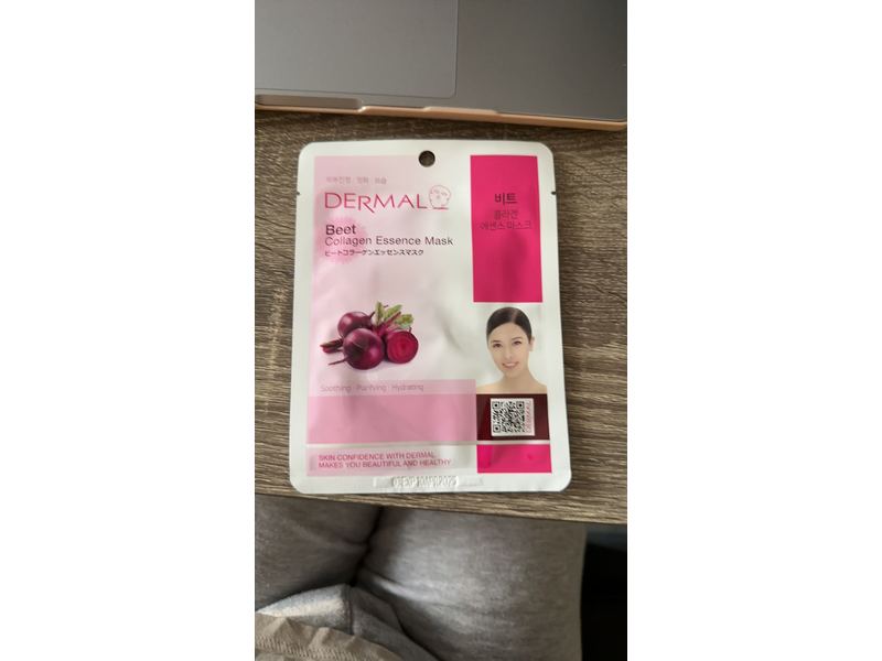 DERMAL 12 Set Collagen Essence Mask Sheet | Sodium Hyaluronate & Hydrolyzed Collagen |