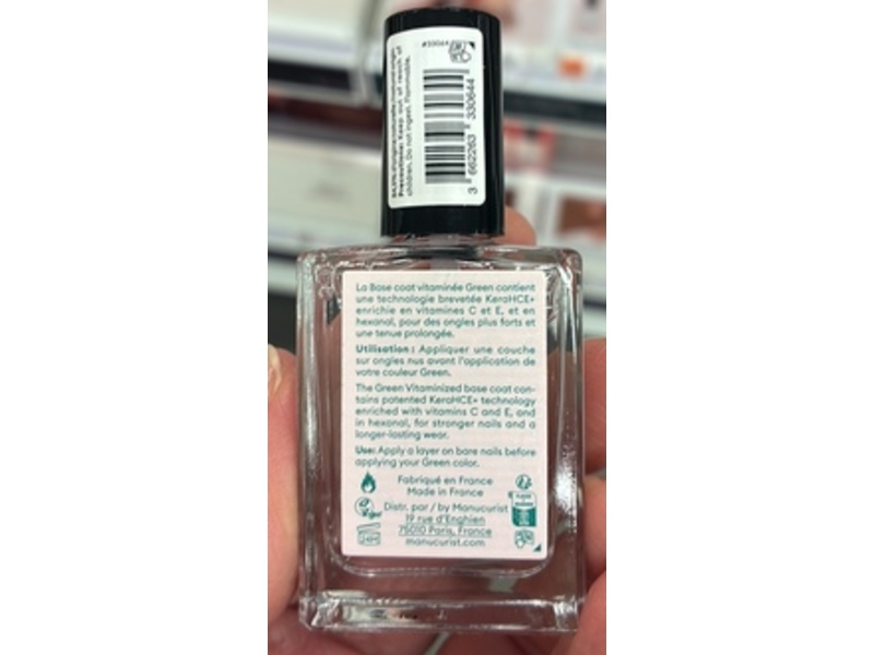 Manucurist Green Vitaminized Base Coat, 0.5 fl oz/15 mL