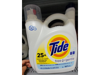 Tide Liquid Laundry Detergent, Free & Gentle, 107 Loads, 154 fl oz/5.55 L - thumbnail 2