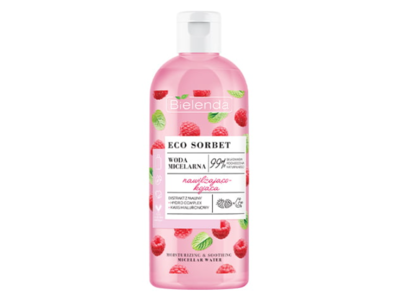 Bielenda Eco Sorbet Moisturizing & Soothing Micellar Water, Raspberry, 500 mL