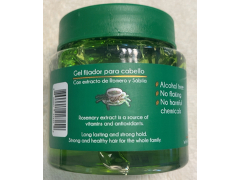 Arbol Verde Hair Styling Gel, Rosemary & Aloe Extract, 8.8 oz/250 g