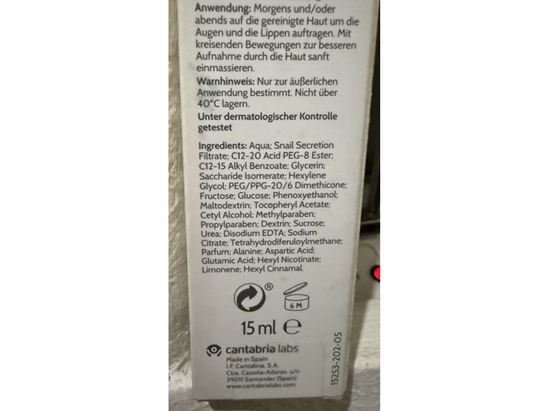 Cantabria Labs Endocare Eye & Lip Contour, 15 mL