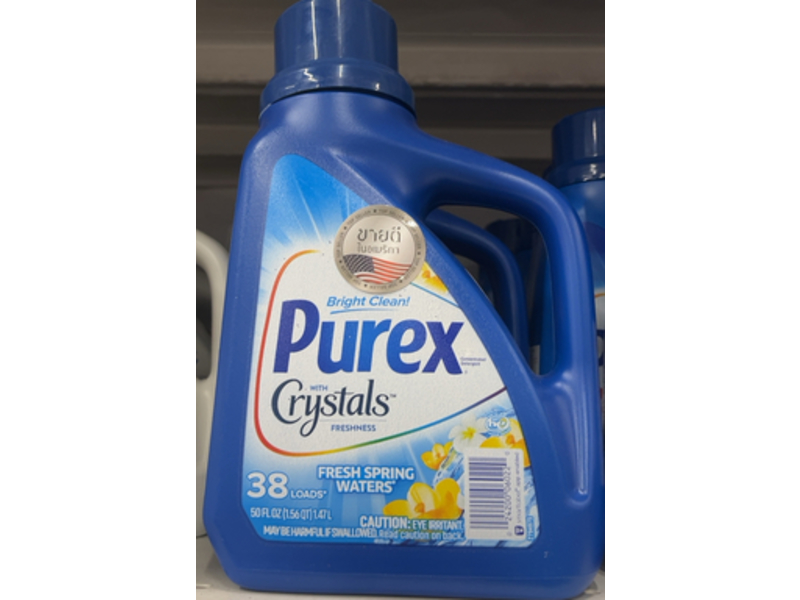 Purex HE Liquid Laundry Detergent, Fresh Spring Waters, 38 Loads, 50 fl oz/1.47 L