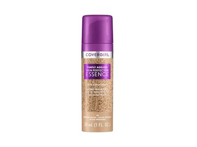 Covergirl Simply Ageless Skin Perfector Essence Foundation, 45 Medium-Olive, 1 fl oz/30 mL