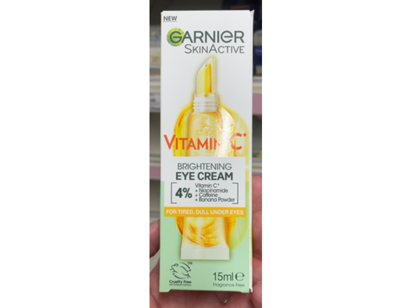 Garnier SkinActive Brightening Eye Cream, Vitamin C, 15 mL