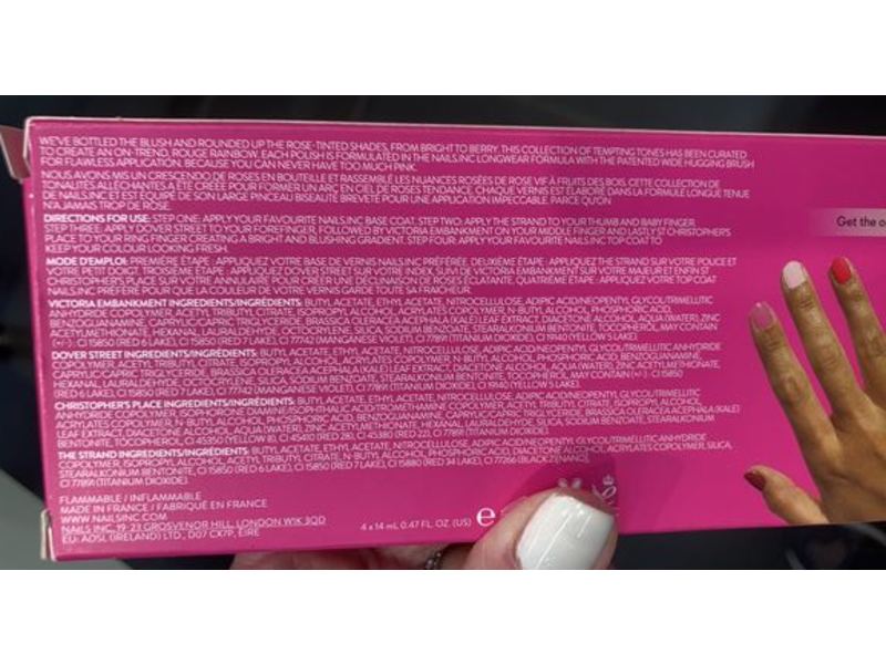 Nails.Inc Relationship Status Blushing Nail Polish Set, 4 Ct