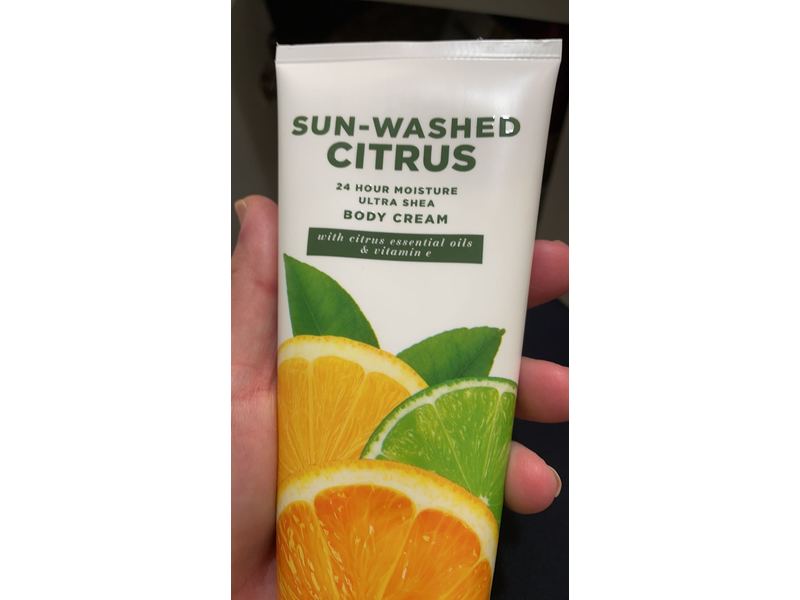 Bath & Body Works Sun Washed Body Cream, Citrus, 8 oz / 226 g