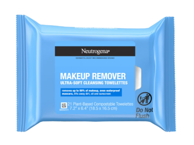 Neutrogena Makeup Remover Ultra-Soft Cleansing Wipes, 21 Count
