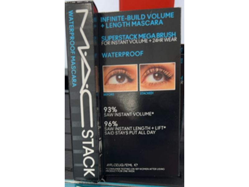 M.A.C Stack Waterproof Mascara, Black, 4.1 fl oz/12 mL