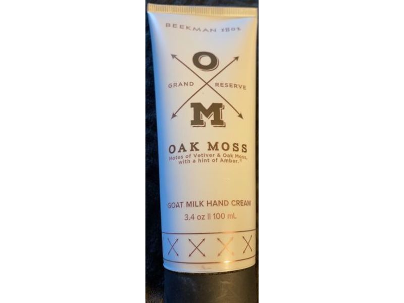 Beekman 1802 Goat Milk Hand Cream, Oak Moss, 3.4 oz/100 mL