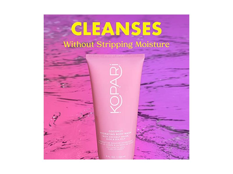 Kopari Coconut Hydrating Gel Body Wash with Aloe and Sea Kelp, 9 oz