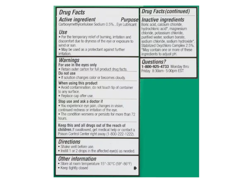 Walgreens Moisturizing Lubricant Eye Drops, 0.5 fl oz/15 mL