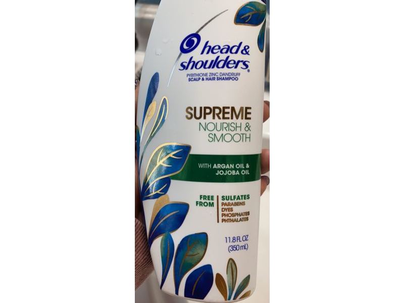 Head & Shoulders Spreme Nourish & Smooth Scalp & Hair Shampoo, Argan Oil & Jojoba Oil, 11.8 fl oz/350 mL