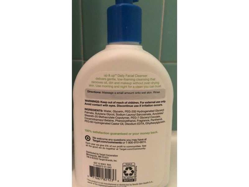 Up & Up Daily Facial Cleanser, 16 fl oz / 473 mL