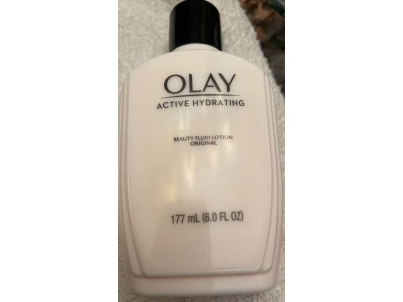 Olay Active Hydrating Beauty Fluid Lotion, 6 fl oz/177 mL, Pack Of 2