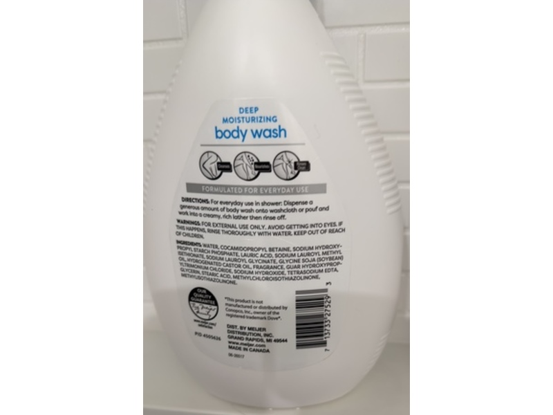 Meijer Deep Moisturizing Body Wash, 33.8 fl oz/1 L
