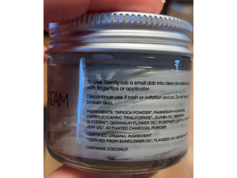 Little Seed Farm Deodorant Cream, Activated Charcoal, 2.4 oz/68 g