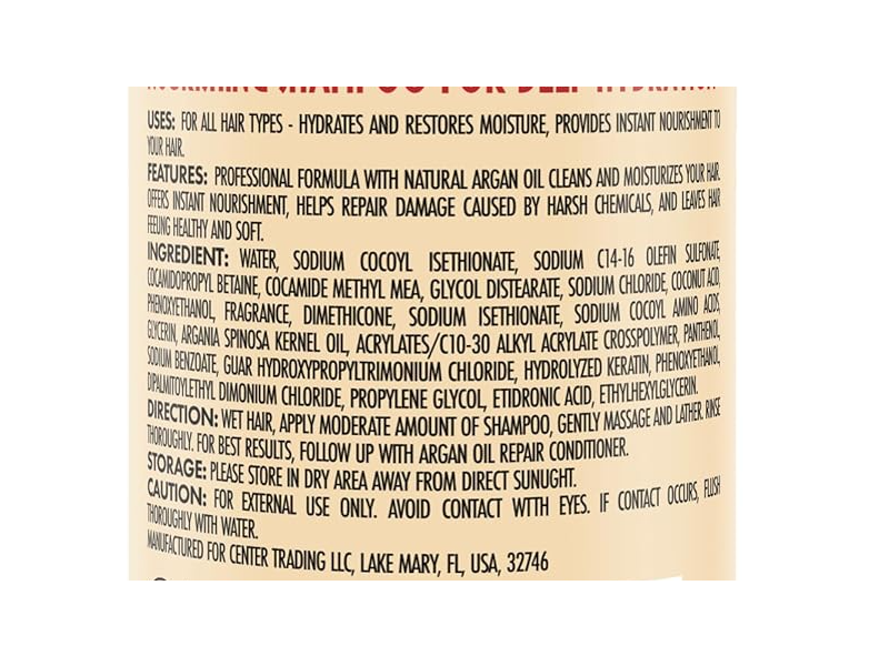 Pure Nature Nourishing Shampoo, Argan Oil, 16.9 fl oz/473 mL