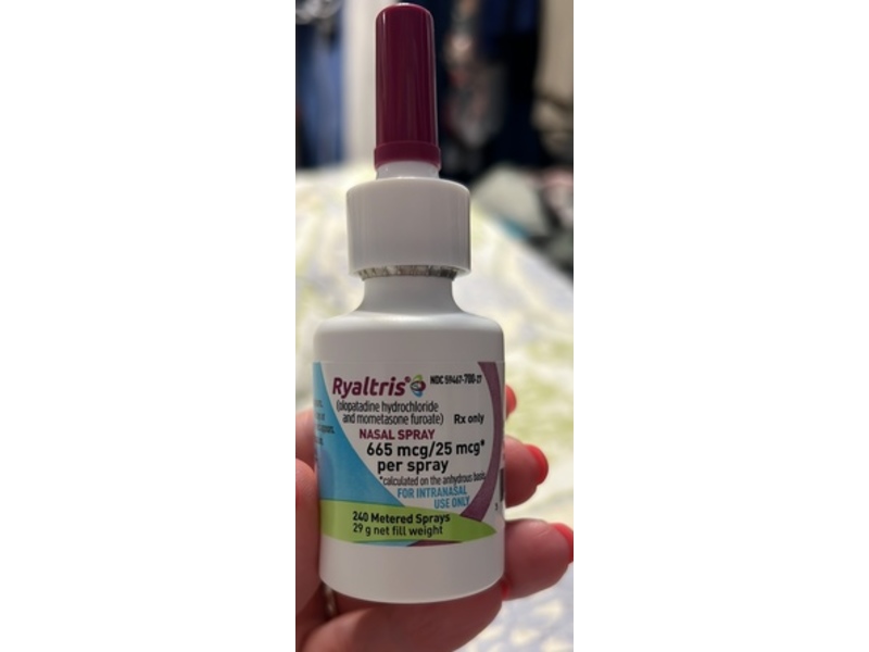 RYALTRIS (olopatadine hydrochloride and mometasone furoate) spray, 29g, Hikma Specialty (Rx)