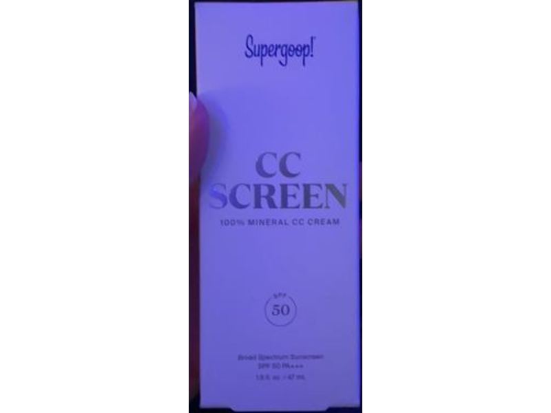 Supergoop CC Screen Sunscreen, SPF 50, 206 W, 1.6 fl oz/47 mL