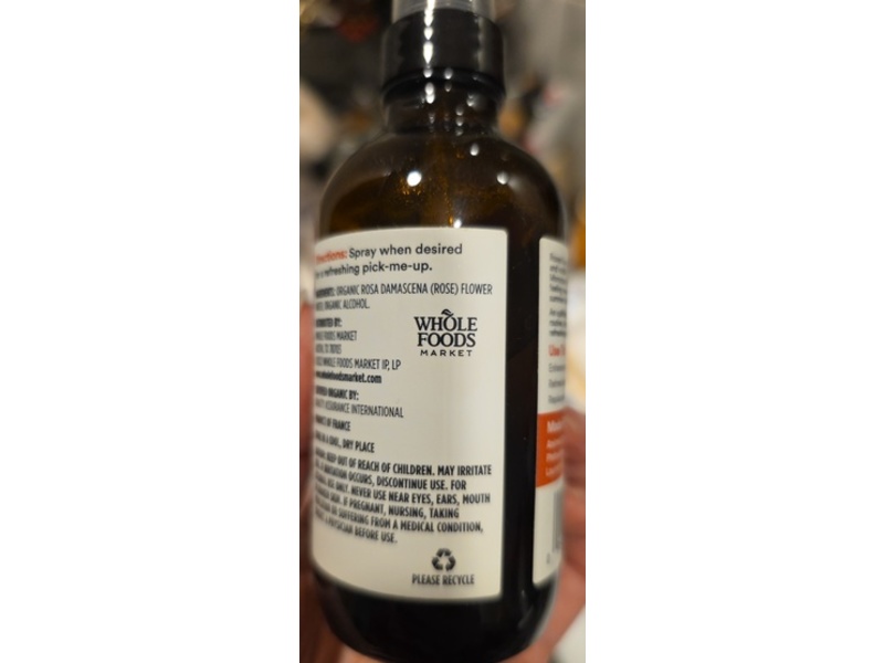 365 By Whole Foods Market Organic Hydrosol Moroccan Rose, 3.89 fl oz/115 mL