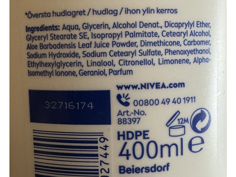 Nivea 5 In 1 Complete Care Deep Moisture Serum Body Lotion, Aloe, 400 mL