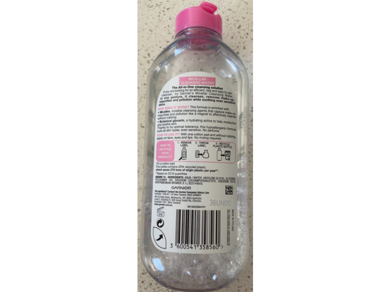 Garnier SkinActive Micellar Cleansing Water All-in-One,400 mL