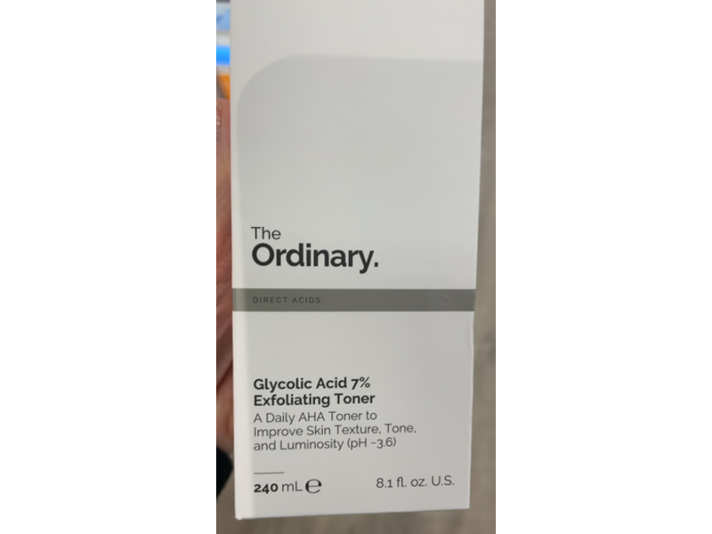 The Ordinary Exfoliating Toner, Glycolic Acid, 8.1 fl oz/240 mL, Pack Of 2