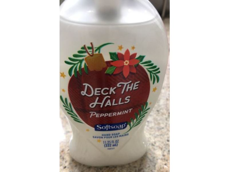 Softsoap Deck The Halls Hand Soap, Peppermint, 11.25 fl oz/332 mL