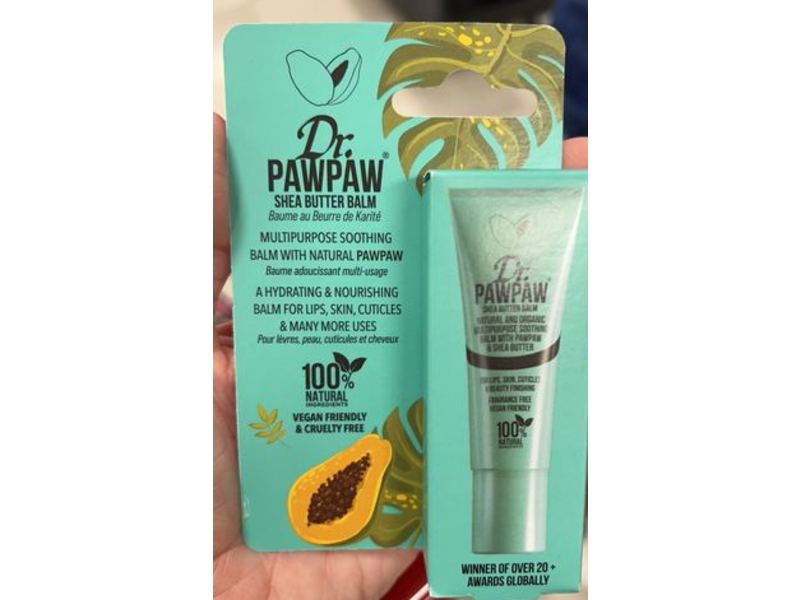 Dr. Pawpaw Lip Soothing Balm, Shea Butter, 0.33 fl oz/10 mL