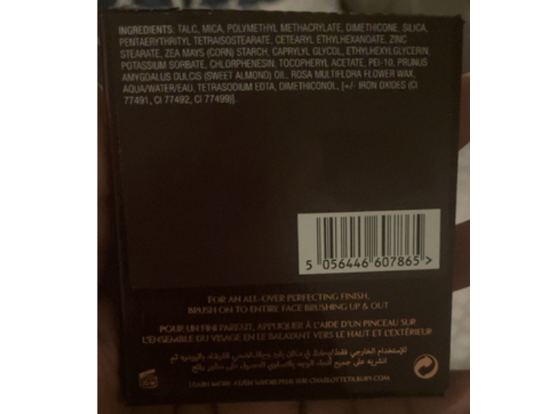 Charlotte Tilbury Airbrush Flawless Finish Complexion Perfecting Micro Powder, 3 Tan, 0.28 oz/8 g