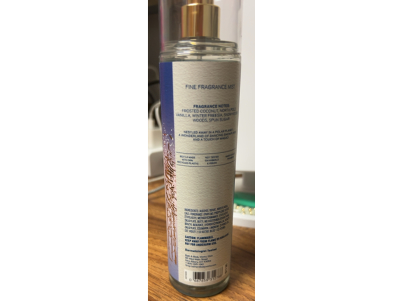 Bath & Body Works Frosted Coconut Snowball Fine Fragrance Mist, 8 fl oz/236 mL