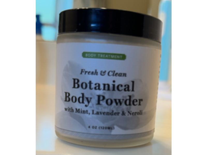 Qet Botanicals Fresh & Clean Botanical Body Powder, Mint, Lavender & Neroli, 4 oz/120 mL