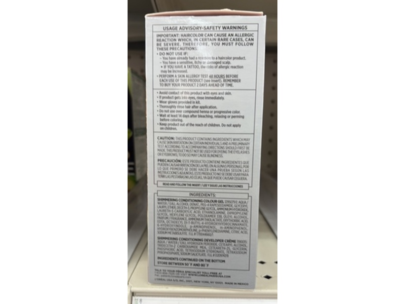 L’Oreal Paris Feria Multi-Faceted Shimmering Permanent Color, 65 Honey Brown, 1 Application