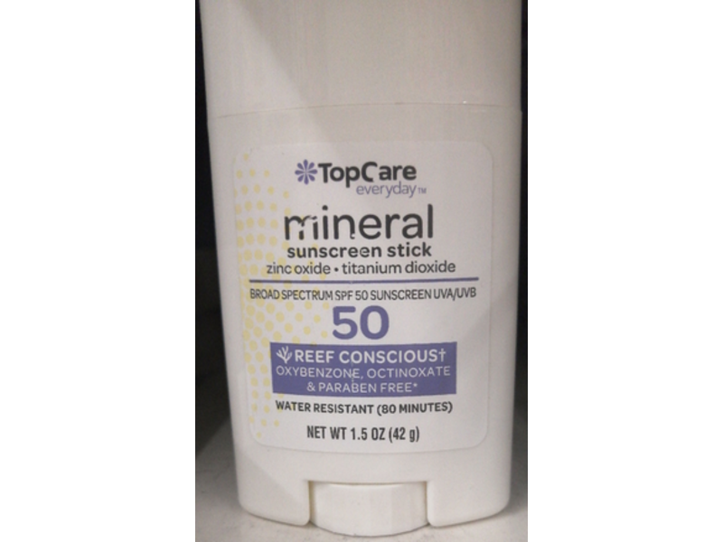Topcare Everyday Mineral Sunscreen Stick, SPF 50, 1.5 oz/42 g