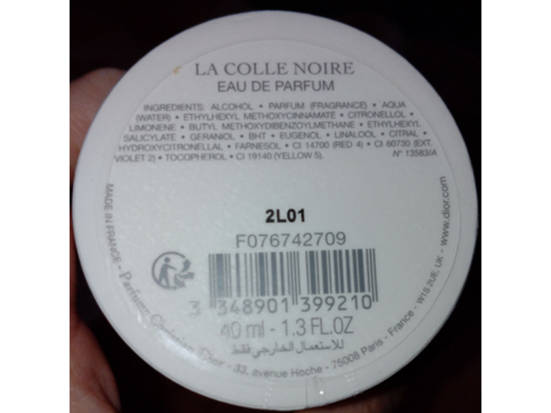 La Colle Noire Christian Dior Eau De Parfum, 1.3 oz/40 mL