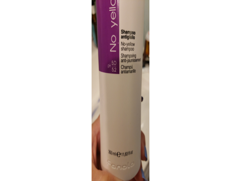 Fanola No-Yellow Shampoo, 11.8 fl oz/350 mL